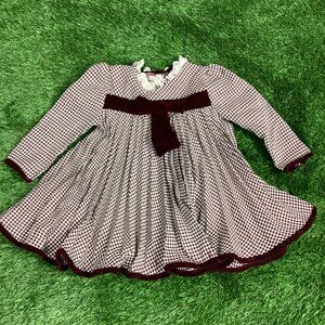 Bonnie Baby Herringbone Dress Vintage 18mths